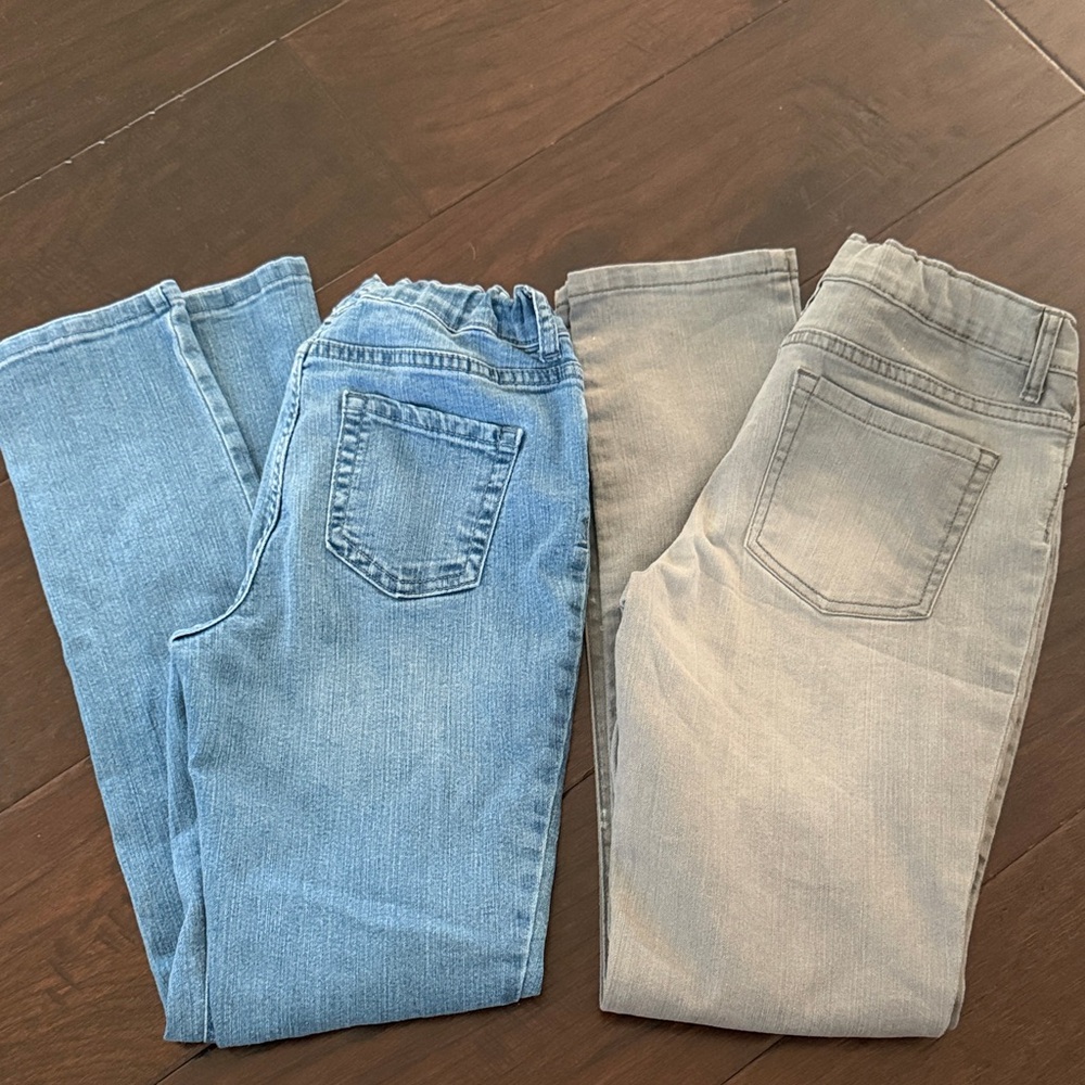 Stylish Blue and Gray Girls Children’s Place  Jeans Super Skinny size 14